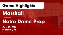 Marshall  vs Notre Dame Prep Game Highlights - Oct. 10, 2020