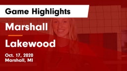 Marshall  vs Lakewood Game Highlights - Oct. 17, 2020