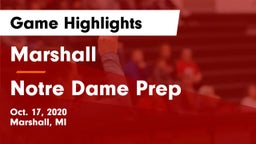 Marshall  vs Notre Dame Prep Game Highlights - Oct. 17, 2020