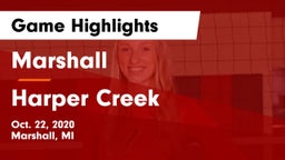 Marshall  vs Harper Creek Game Highlights - Oct. 22, 2020
