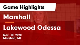 Marshall  vs Lakewood Odessa Game Highlights - Nov. 10, 2020