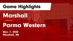 Marshall  vs Parma Western  Game Highlights - Nov. 7, 2020