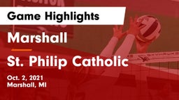 Marshall  vs St. Philip Catholic  Game Highlights - Oct. 2, 2021