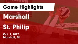Marshall  vs St. Philip Game Highlights - Oct. 1, 2022