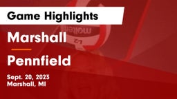 Marshall  vs Pennfield Game Highlights - Sept. 20, 2023