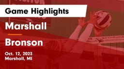 Marshall  vs Bronson Game Highlights - Oct. 12, 2023
