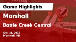 Marshall  vs Battle Creek Central  Game Highlights - Oct. 26, 2023