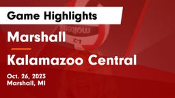 Marshall  vs Kalamazoo Central  Game Highlights - Oct. 26, 2023