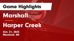 Marshall  vs Harper Creek Game Highlights - Oct. 21, 2023