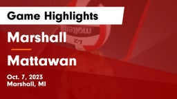 Marshall  vs Mattawan Game Highlights - Oct. 7, 2023