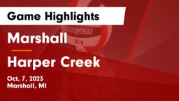 Marshall  vs Harper Creek Game Highlights - Oct. 7, 2023