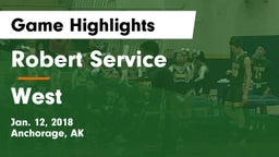 Robert Service  vs West  Game Highlights - Jan. 12, 2018