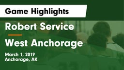 Robert Service  vs West Anchorage  Game Highlights - March 1, 2019