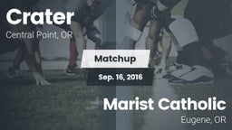 Matchup: Crater  vs. Marist Catholic  2016