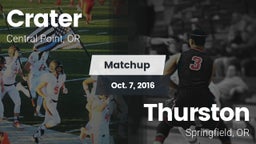 Matchup: Crater  vs. Thurston  2016