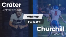 Matchup: Crater  vs. Churchill  2016