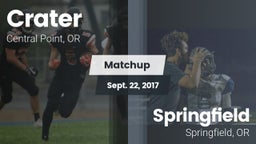 Matchup: Crater  vs. Springfield  2017