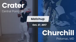 Matchup: Crater  vs. Churchill  2017