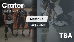 Matchup: Crater  vs. TBA 2018
