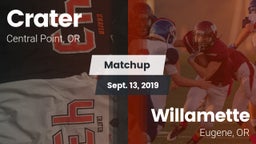 Matchup: Crater  vs. Willamette  2019