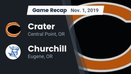 Recap: Crater  vs. Churchill  2019