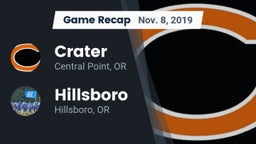 Recap: Crater  vs. Hillsboro  2019