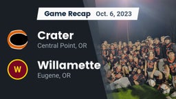 Recap: Crater  vs. Willamette  2023