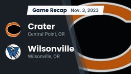 Recap: Crater  vs. Wilsonville  2023