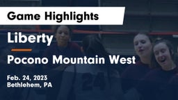 Liberty  vs Pocono Mountain West  Game Highlights - Feb. 24, 2023