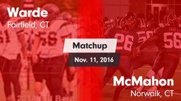 Matchup: Warde vs. McMahon  2016