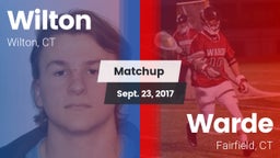 Matchup: Wilton  vs. Warde  2017