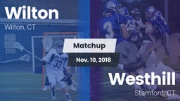 Matchup: Wilton  vs. Westhill  2018