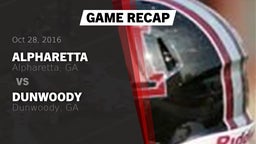 Recap: Alpharetta  vs. Dunwoody  2016