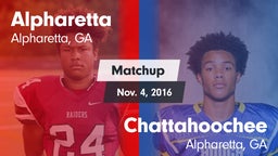 Matchup: Alpharetta High vs. Chattahoochee  2016