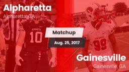 Matchup: Alpharetta High vs. Gainesville  2017