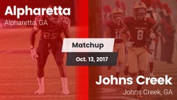 Matchup: Alpharetta High vs. Johns Creek  2017