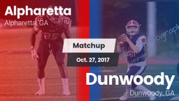 Matchup: Alpharetta High vs. Dunwoody  2017