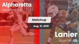 Matchup: Alpharetta High vs. Lanier  2018