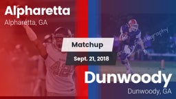 Matchup: Alpharetta High vs. Dunwoody  2018