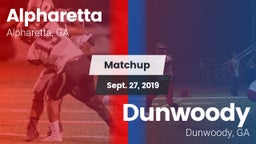Matchup: Alpharetta High vs. Dunwoody  2019