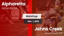 Matchup: Alpharetta High vs. Johns Creek  2019