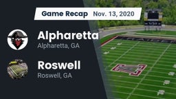 Recap: Alpharetta  vs. Roswell  2020