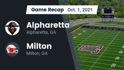 Recap: Alpharetta  vs. Milton  2021