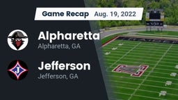 Recap: Alpharetta  vs. Jefferson  2022