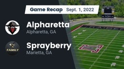 Recap: Alpharetta  vs. Sprayberry  2022