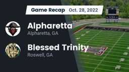 Recap: Alpharetta  vs. Blessed Trinity  2022