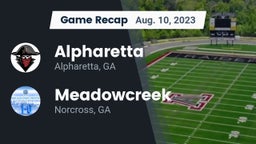 Recap: Alpharetta  vs. Meadowcreek  2023