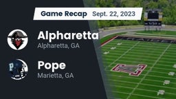 Recap: Alpharetta  vs. Pope  2023