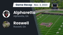 Recap: Alpharetta  vs. Roswell  2023