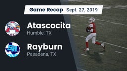 Recap: Atascocita  vs. Rayburn  2019